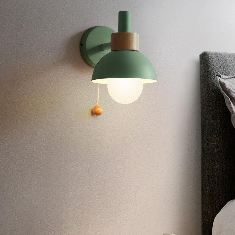 Fjordly Macaron Globe Wall Sconce Light With Pastel Glow