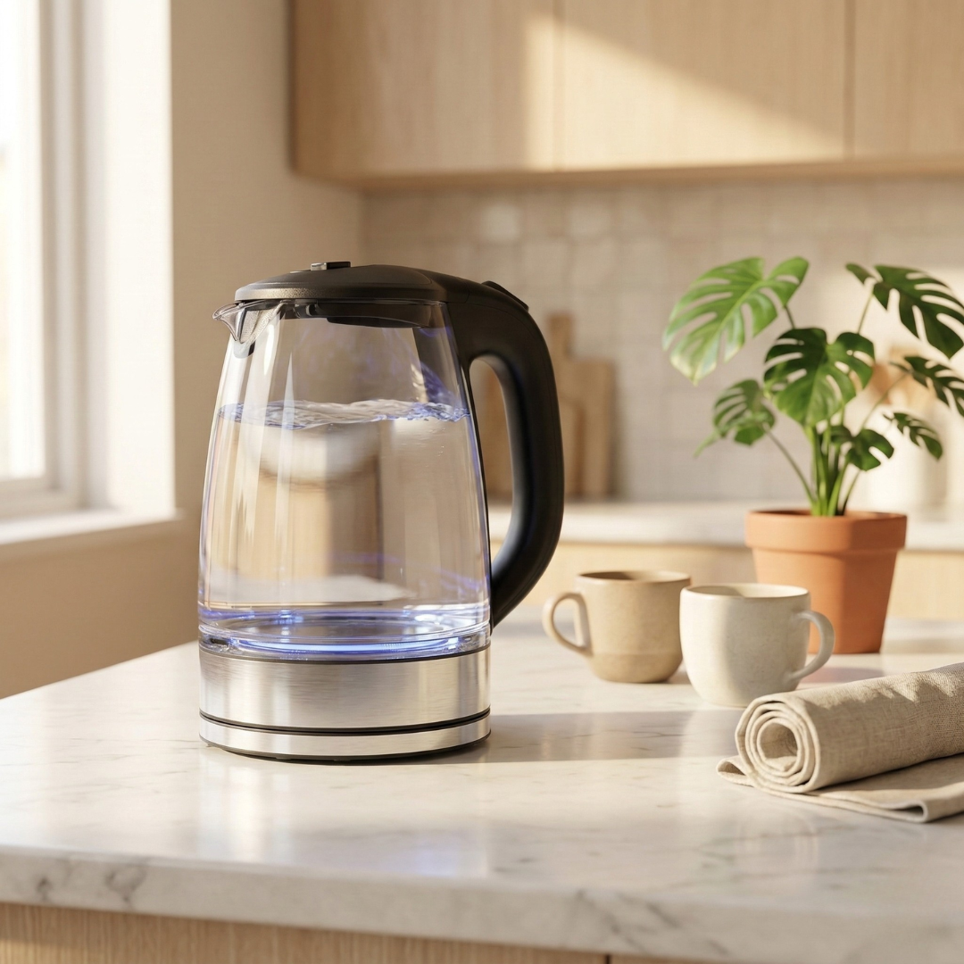 DEVISIB 2.0L Electric Glass Kettle With Temperature Control