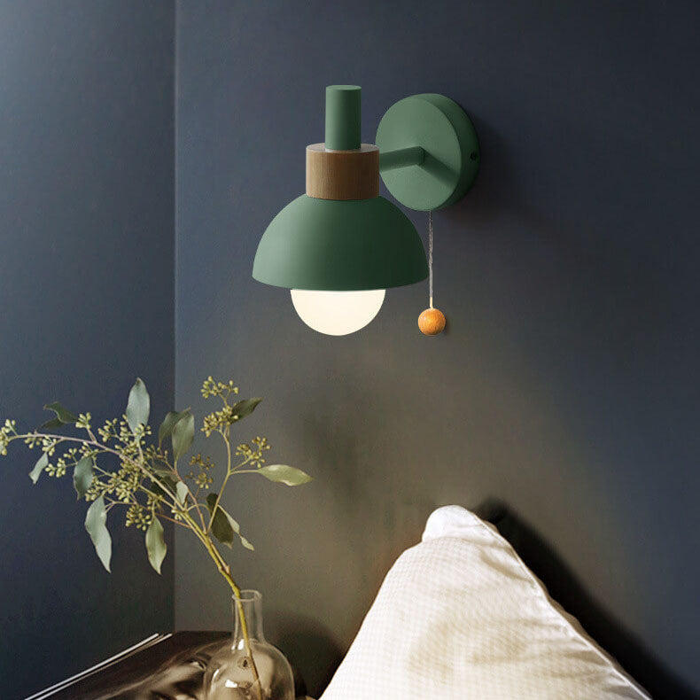 Fjordly Macaron Globe Wall Sconce Light With Pastel Glow