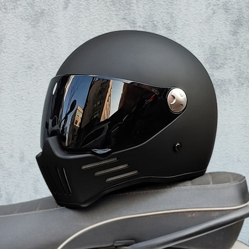 Přilba na motocykl typu Full Face Cruiser | Tmavý štít - schváleno DOT a ECE