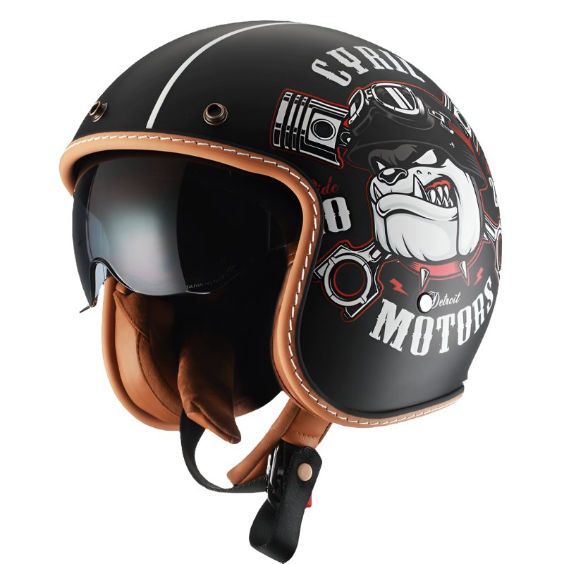 Retro JetLite Açık Yüz Kask KB2