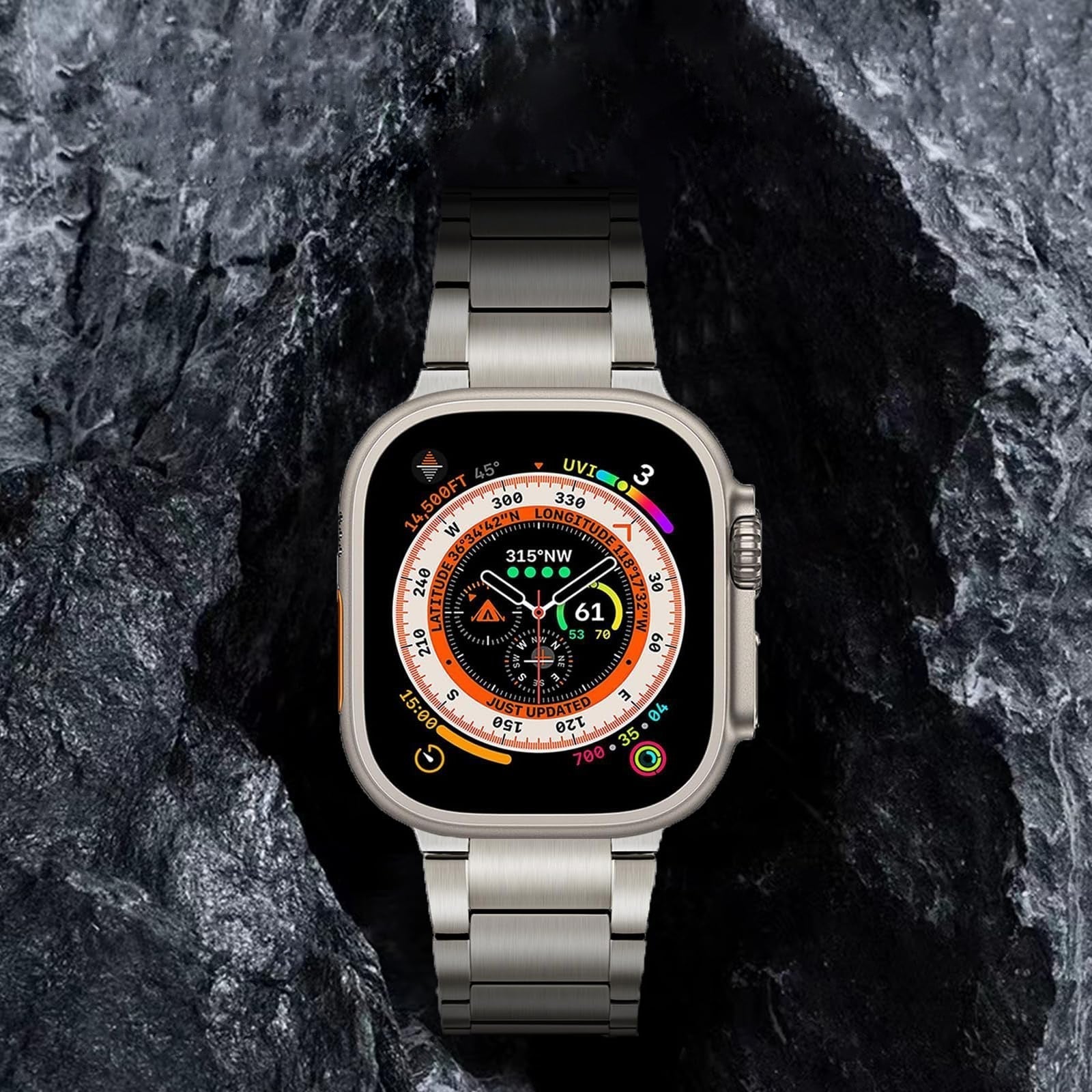 Cinturino di ricambio Apple Watch in titanio Pro Edition