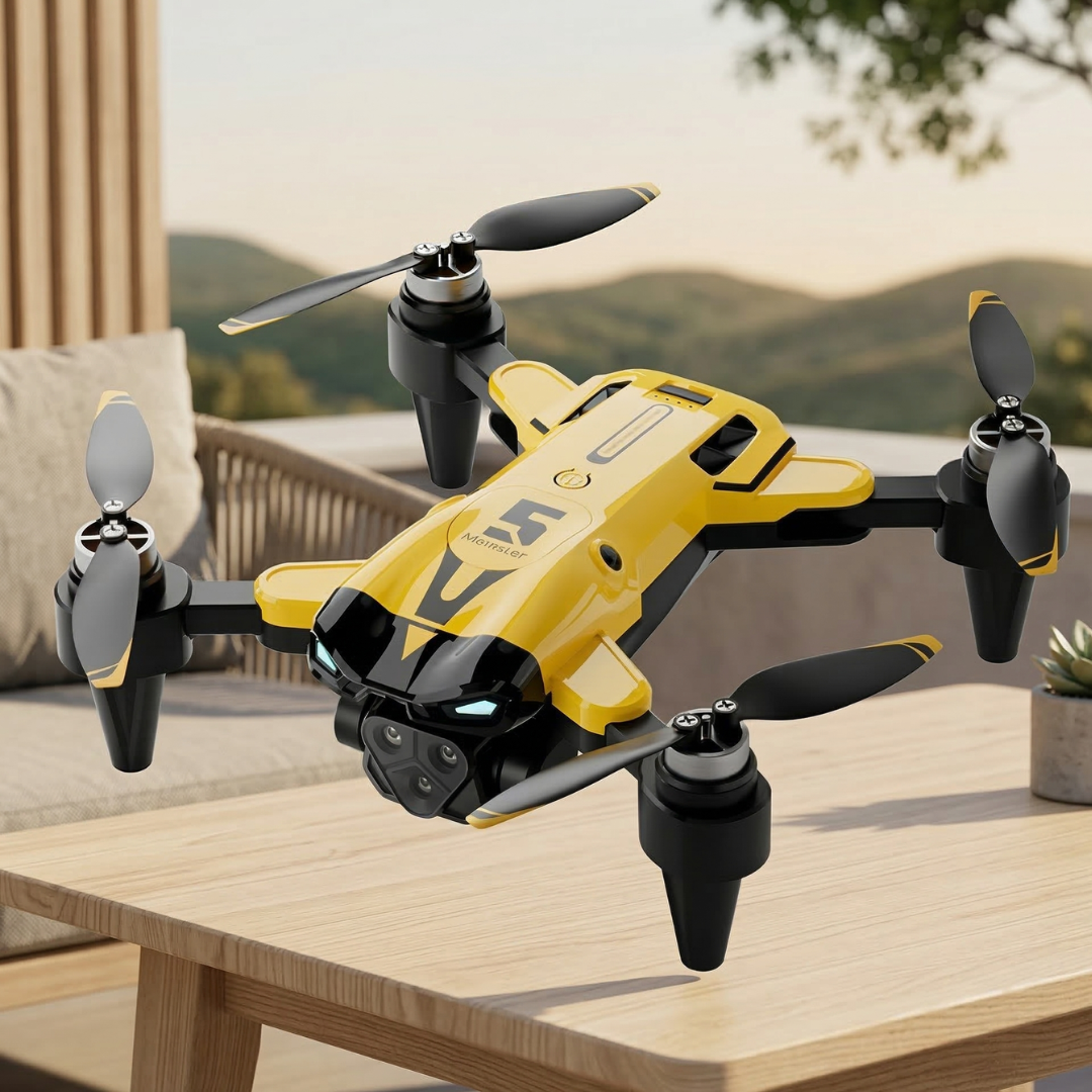 8K Quadcopter With Triple Camera System For High Detail Aerial Photography
