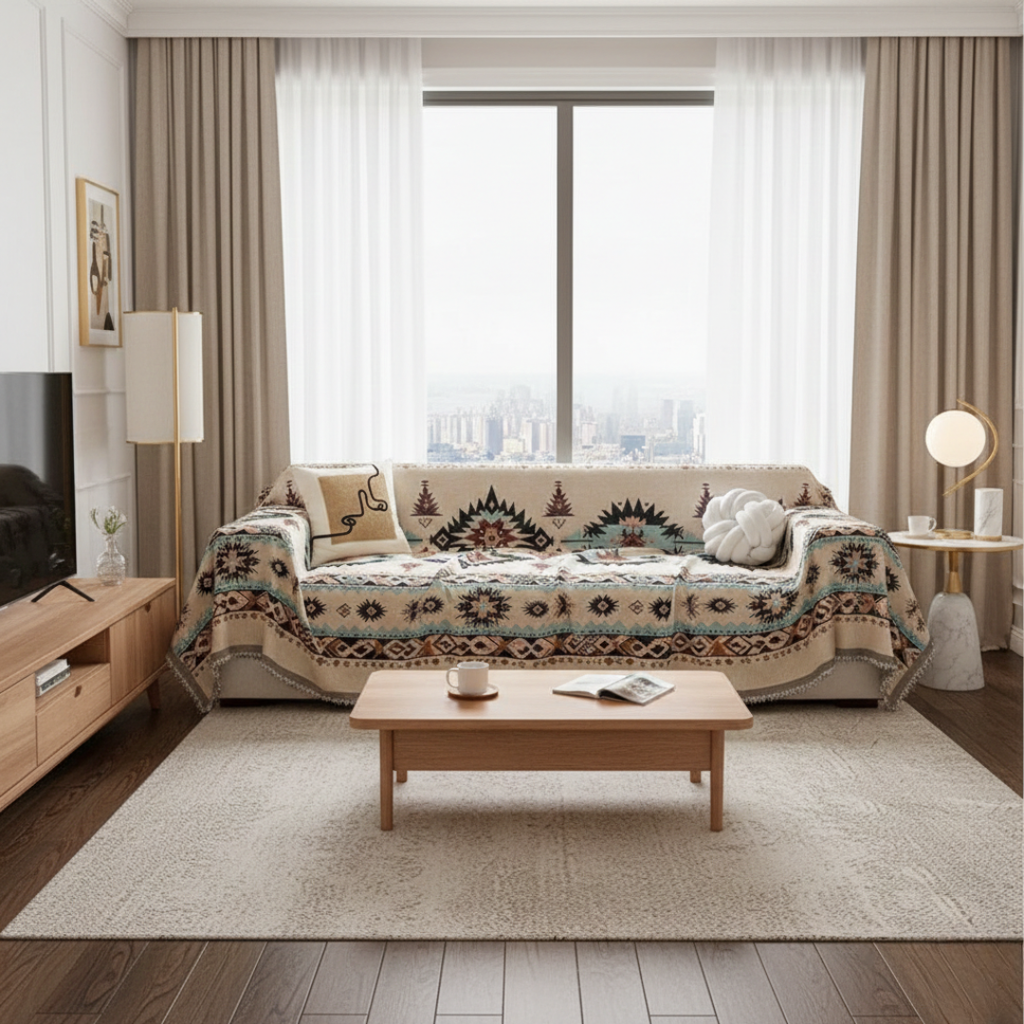 Premium Chenille-Stoff Sofaüberzug für den täglichen Gebrauch