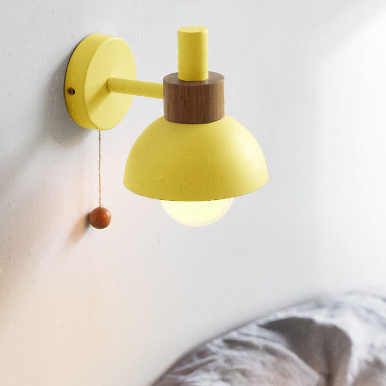 Fjordly Macaron Globe Wall Sconce Light With Pastel Glow