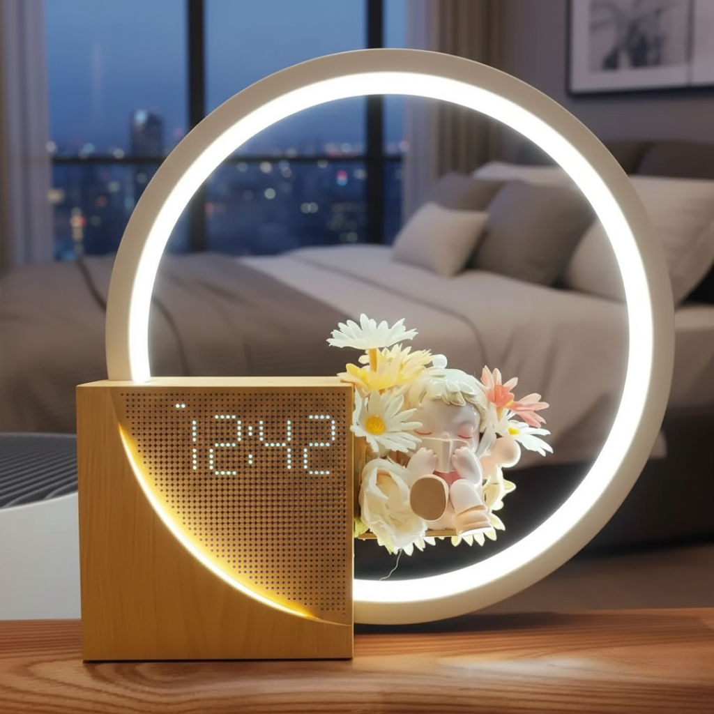 Bedside Lamp With White Noise For Peaceful Sleep Nightlight