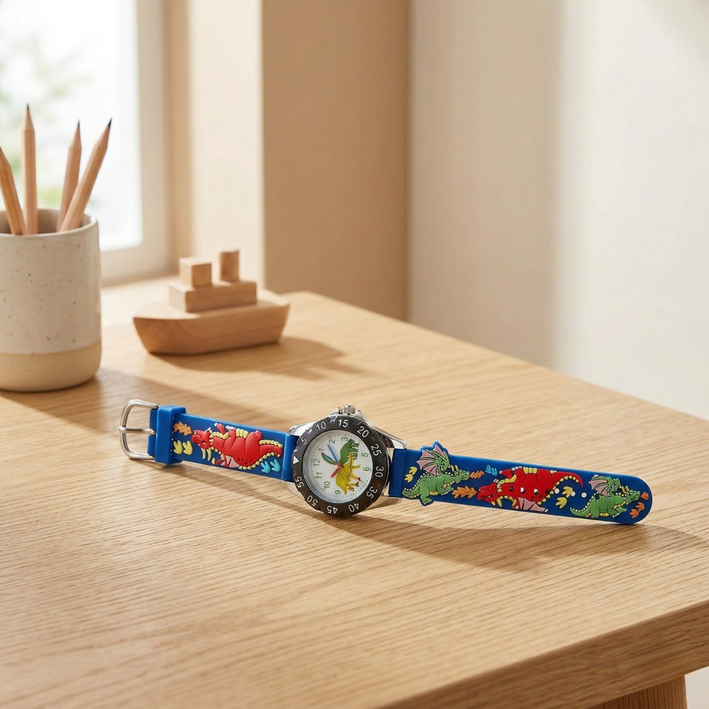 Kids Cartoon Dinosaur Wristwatch Quartz Watch For Kids