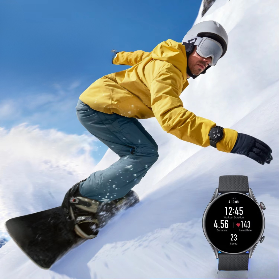 AMOLED Fitness Smartwatch With Activity Tracking And Bluetooth