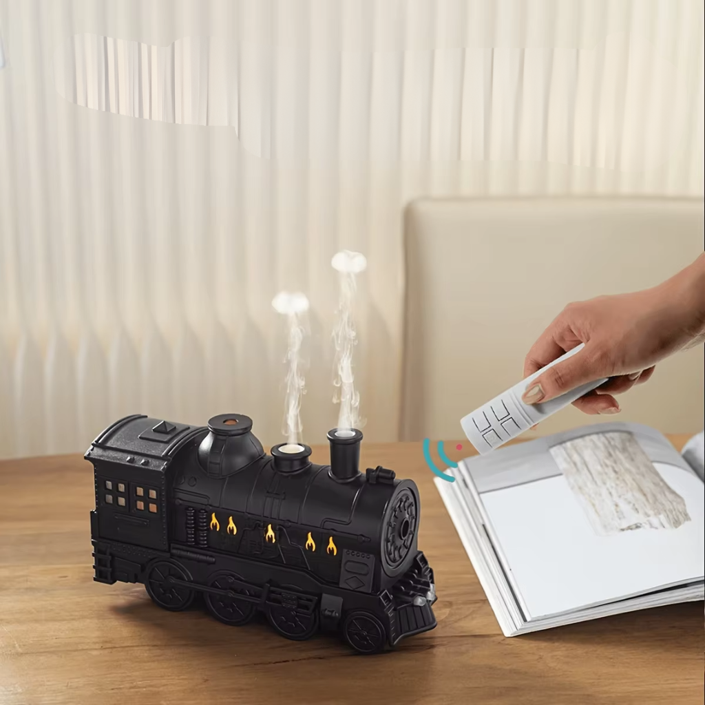 Train Shaped Humidifier With Dual Mist Outlets For Any Room