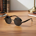 Okulary przeciwsłoneczne Aurora Vision Vintage Round z ochroną UV400, retro design | compagnien