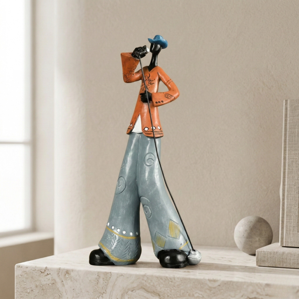 Jazz Musical Band Resin Figurine Elegant Art Sculpture For Music Lovers