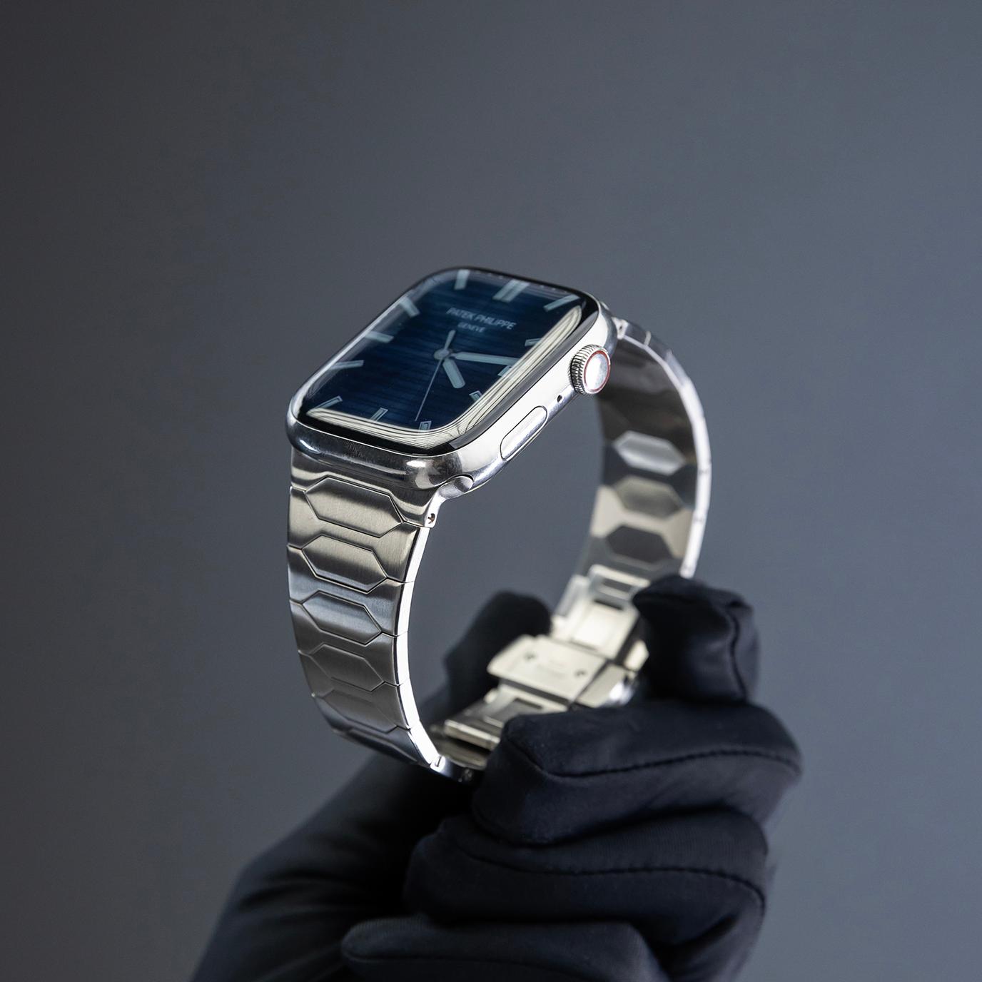 Apple Watch metalrem med diskret luksusstil til formelle lejligheder
