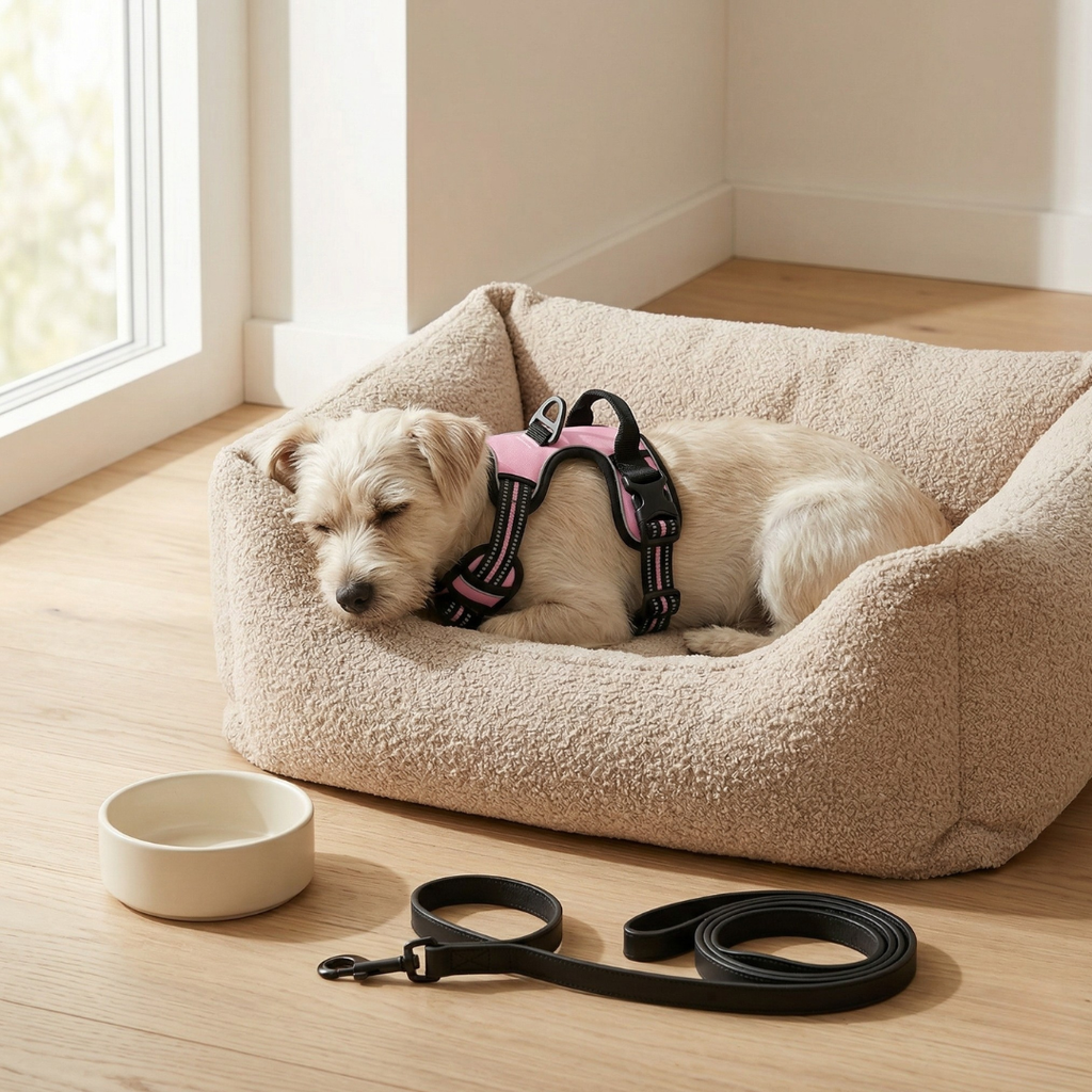 Harness and Collar Set for Small to Medium Dogs and Puppies