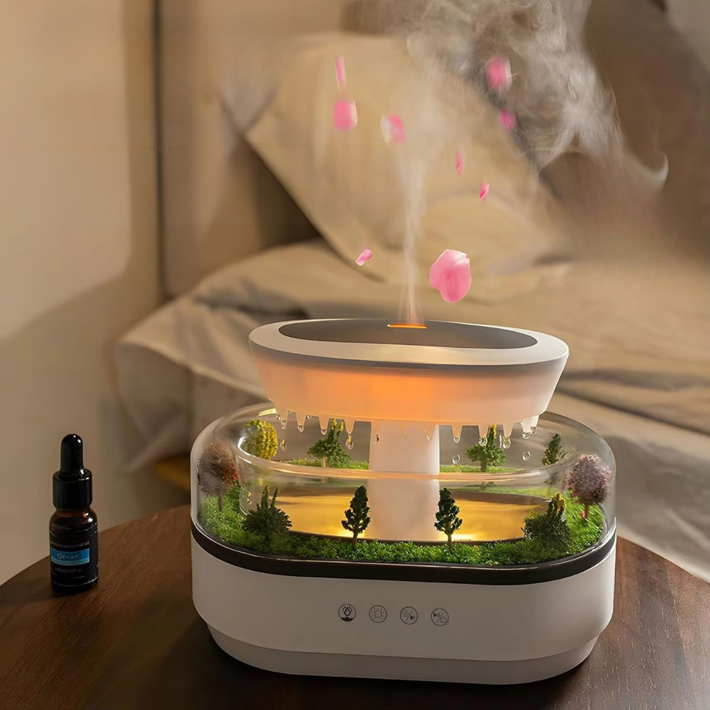 LED Aromatherapy Diffuser With Humidifier And Ambient Light