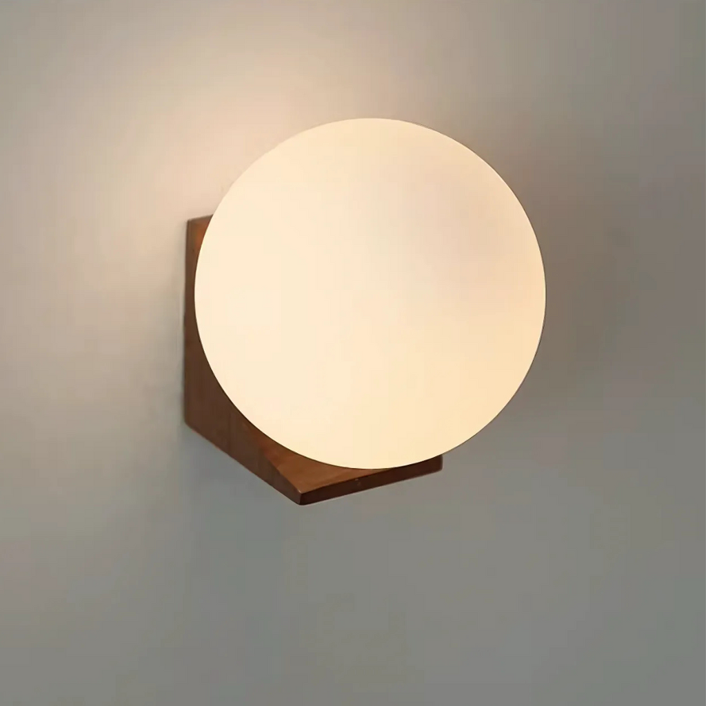 Aplique de Pared Aurelina Madera de Nogal Con Bombilla LED G9 1 Luz