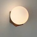 Aplique de Pared Aurelina Madera de Nogal Con Bombilla LED G9 1 Luz
