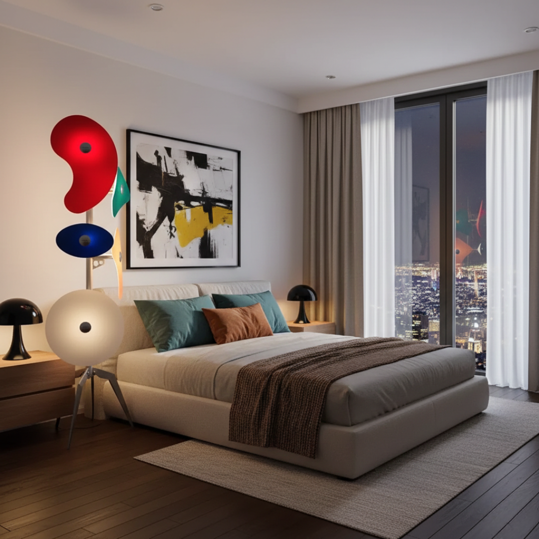 LED Floor Light With Color Changing Ambience For Modern Living Rooms
