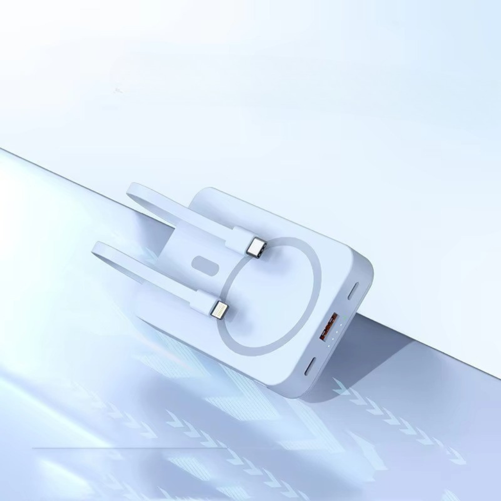 Power Bank With Magnetic Wireless Charging For On The Go