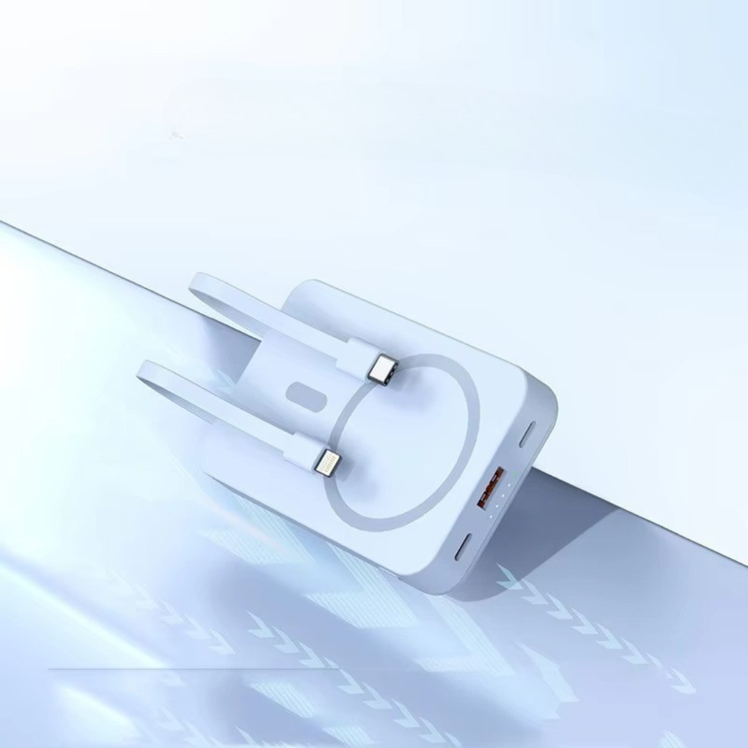 Power Bank With Magnetic Wireless Charging For On The Go