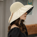Seabreeze Chic Wide Brim Sun Hat With UV Protection For Beach Lovers