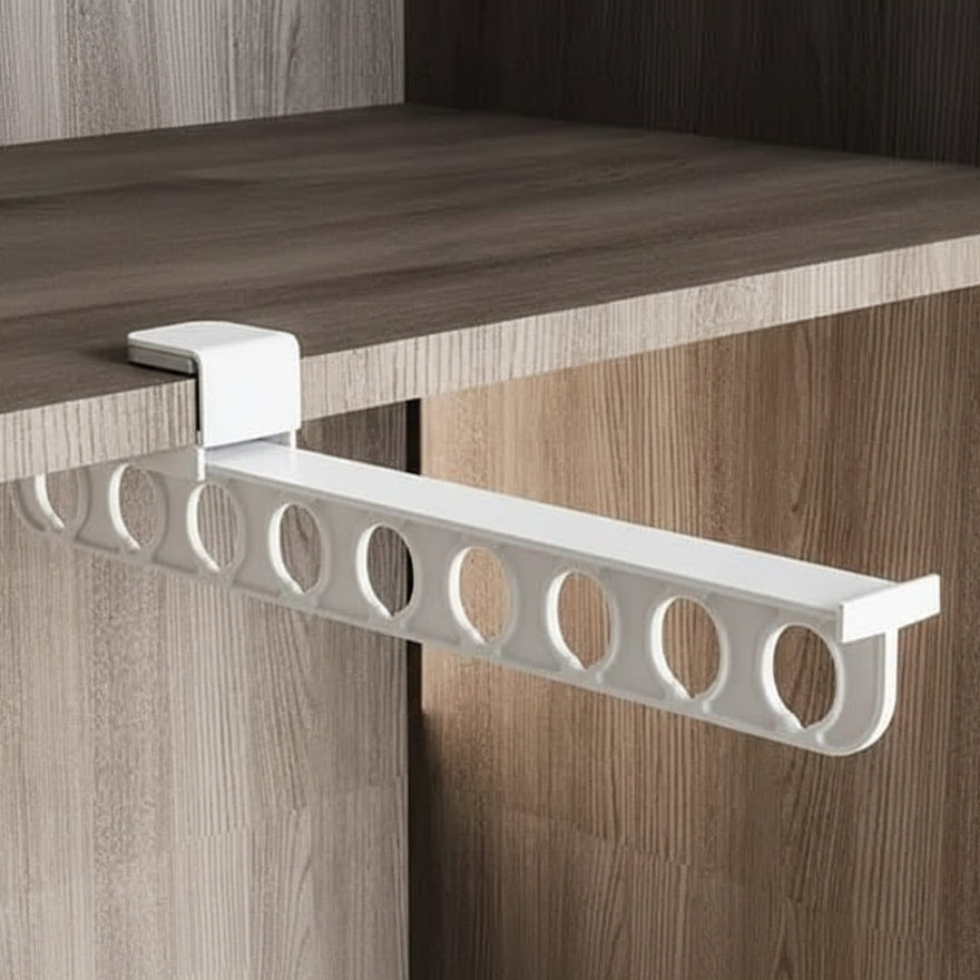 SwiftGlide Pull-Out Rack for Wardrobe Organizers Space-Saving Effortless Organization