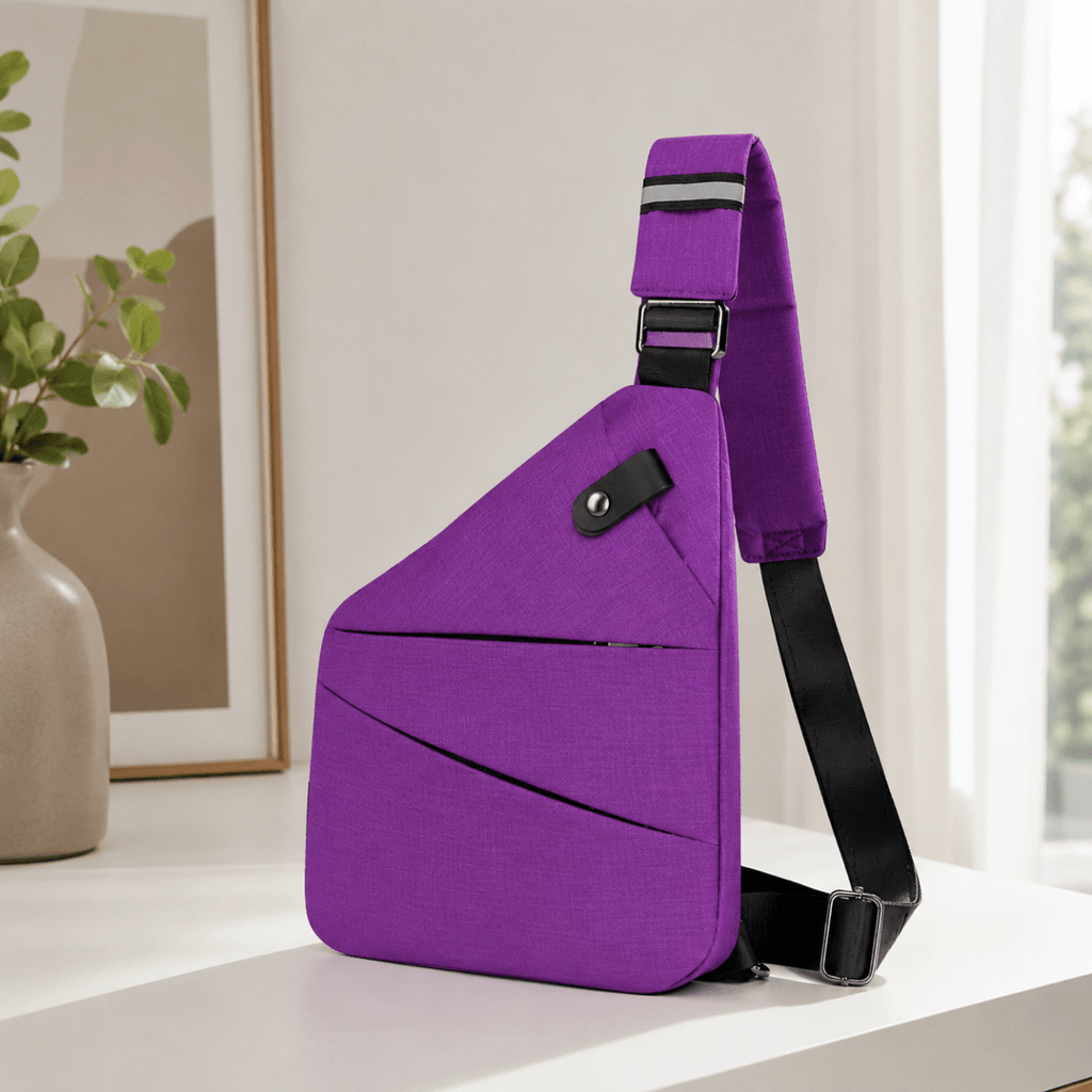 Bolso bandolera TRAVGUARD con protección RFID y diseño repelente al agua