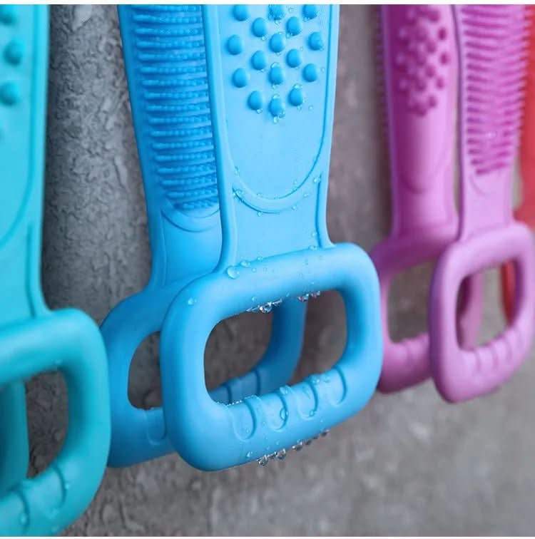 AuraFlex Silicone Body Scrub Brush For Radiant Skin All Skin Types