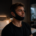 Correia para o queixo para ronco, suporte ajustável para a mandíbula, uso diário