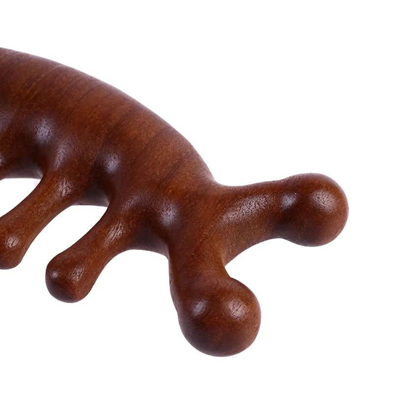 Pente de Massagem de Sândalo de Luxo Tranquilwood Antiestático Para Todos os Tipos de Cabelo