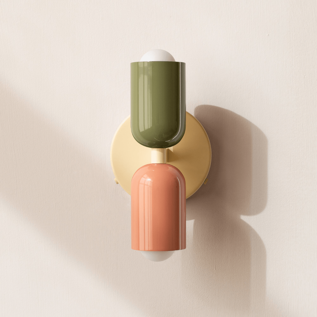 Two-Head LED Wall Sconce With Modern Minimalist Cylinder Design
