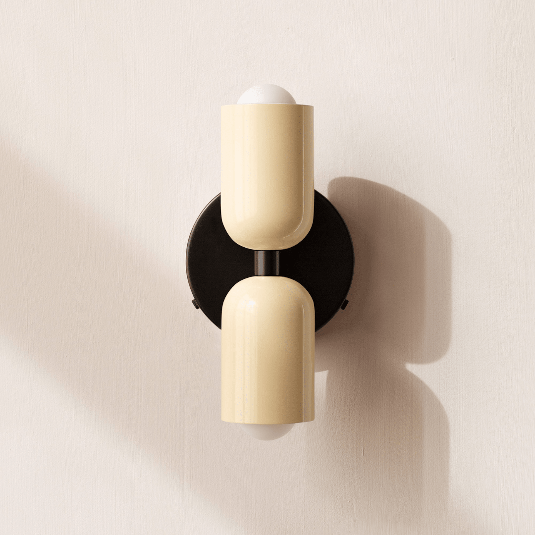 Two-Head LED Wall Sconce With Modern Minimalist Cylinder Design