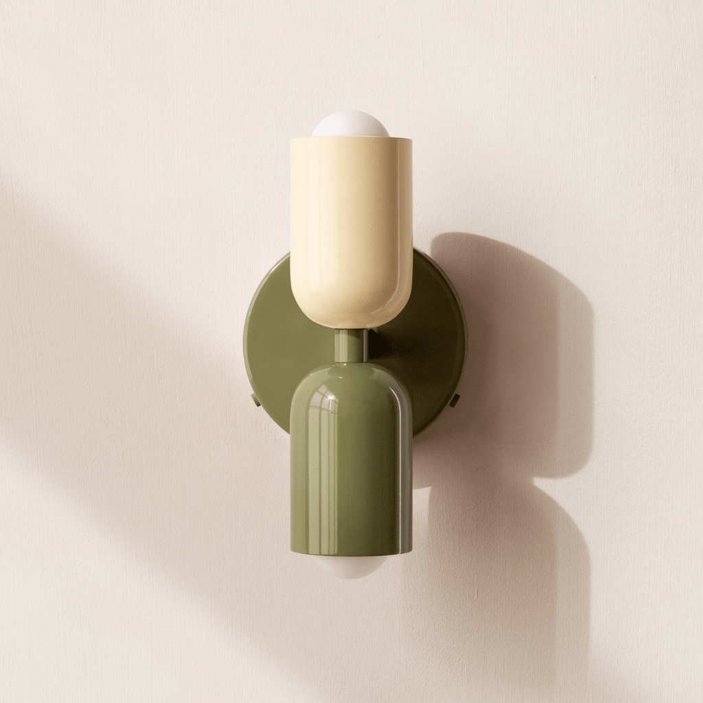 Two-Head LED Wall Sconce With Modern Minimalist Cylinder Design