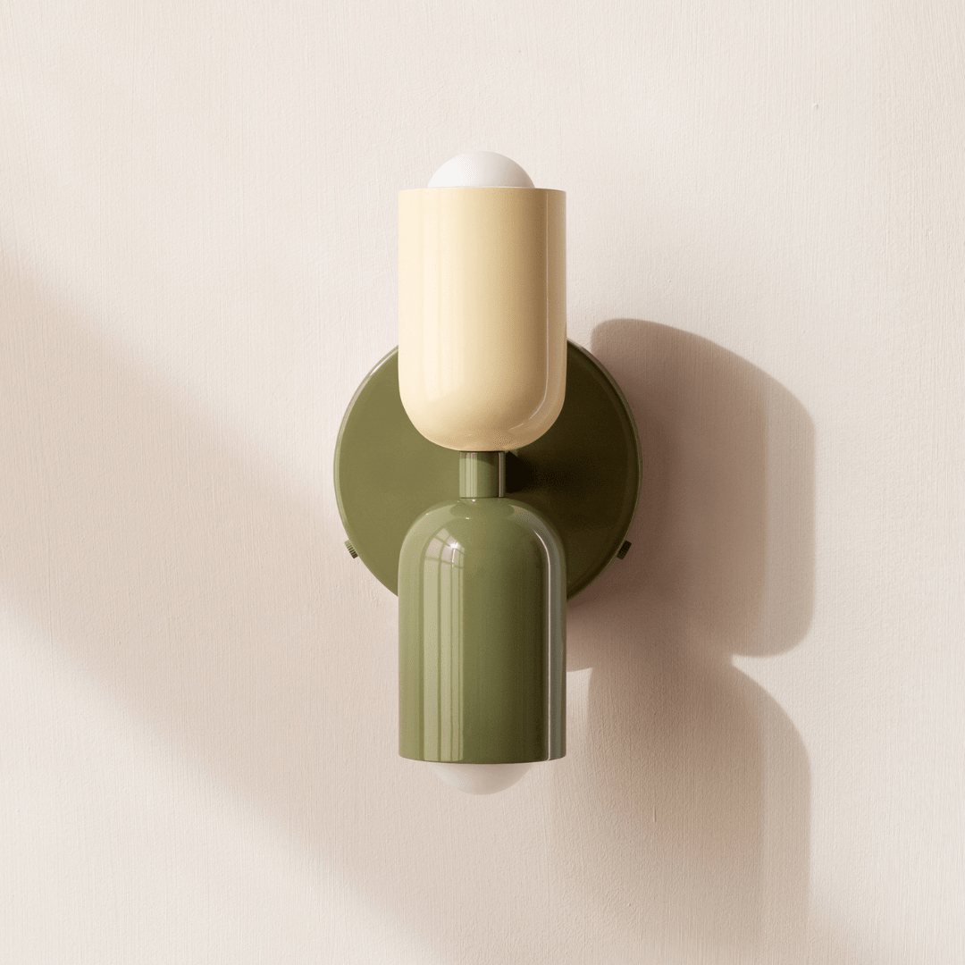 Two-Head LED Wall Sconce With Modern Minimalist Cylinder Design