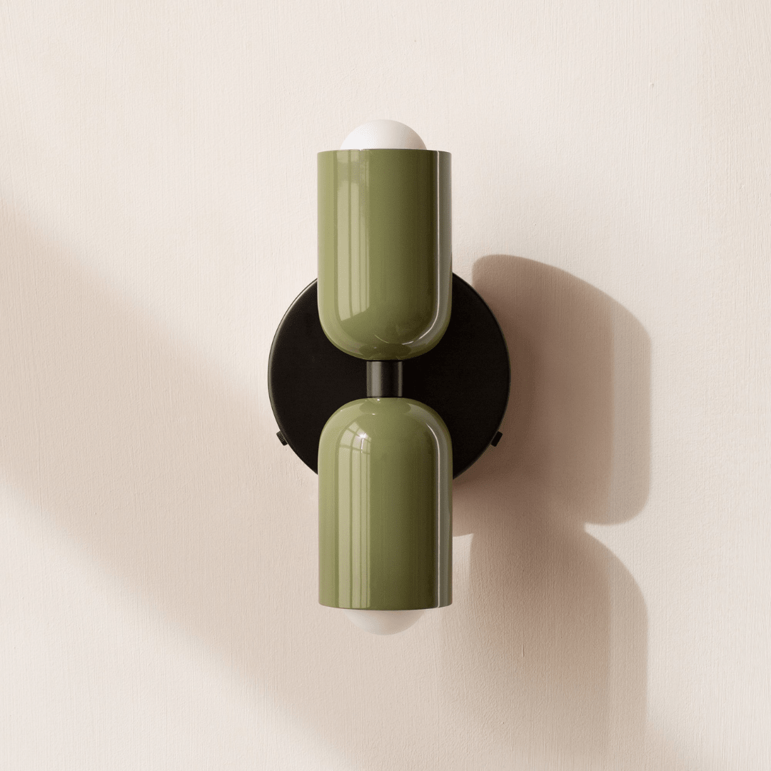 Two-Head LED Wall Sconce With Modern Minimalist Cylinder Design