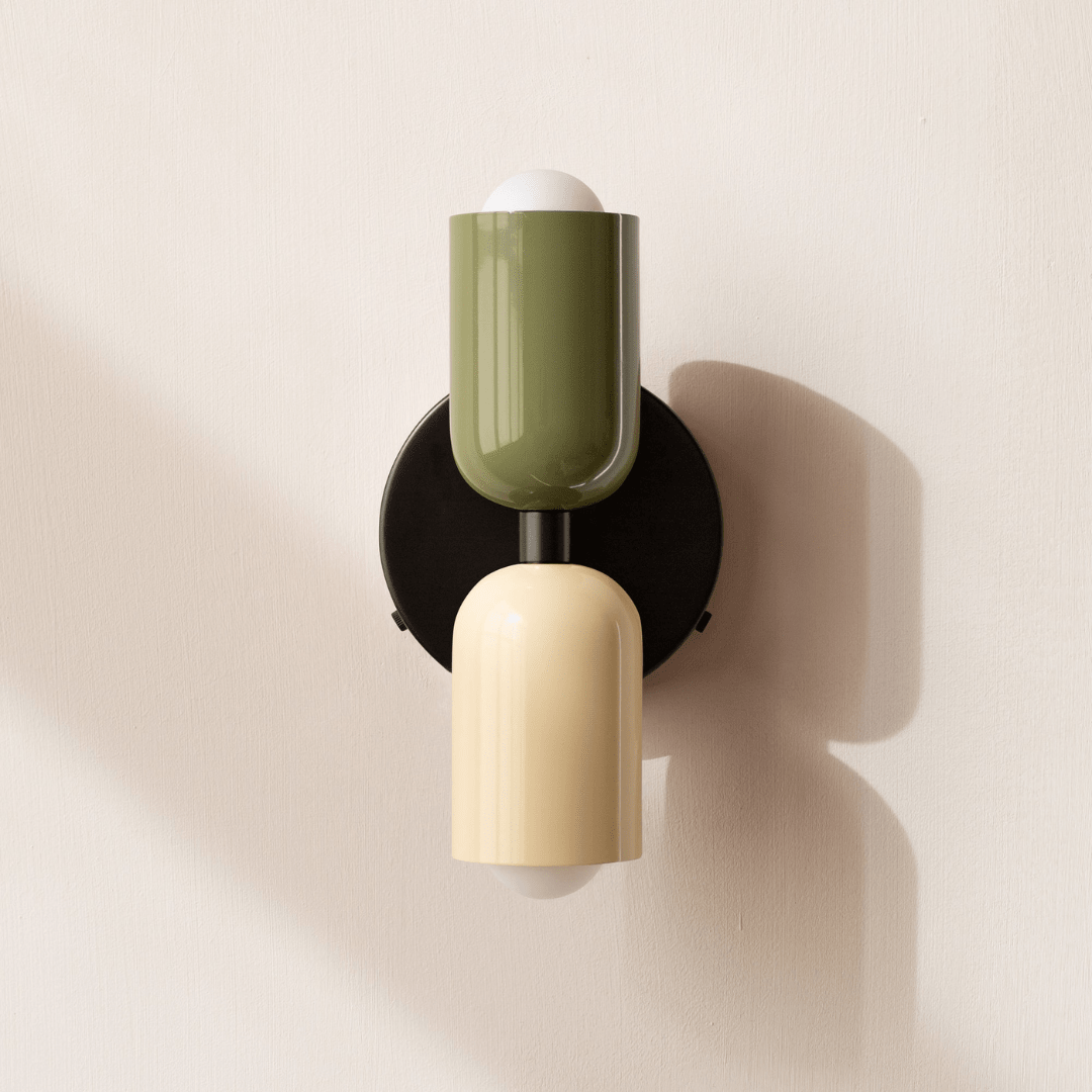 Two-Head LED Wall Sconce With Modern Minimalist Cylinder Design