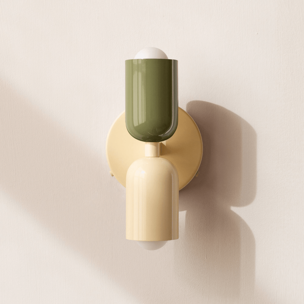Two-Head LED Wall Sconce With Modern Minimalist Cylinder Design