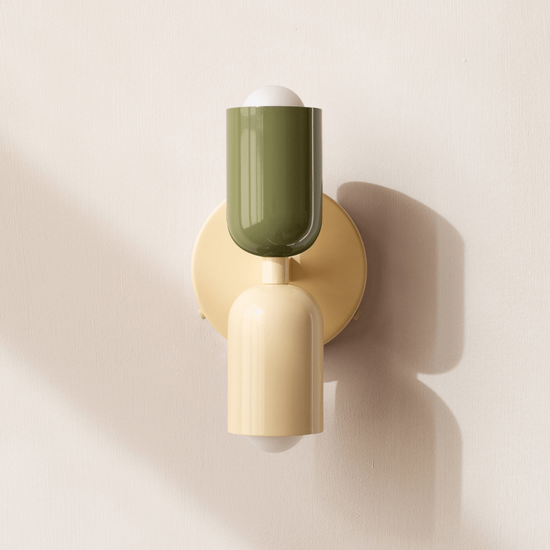 Two-Head LED Wall Sconce With Modern Minimalist Cylinder Design