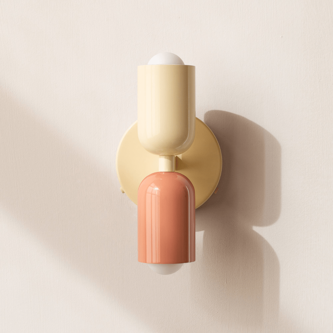 Two-Head LED Wall Sconce With Modern Minimalist Cylinder Design