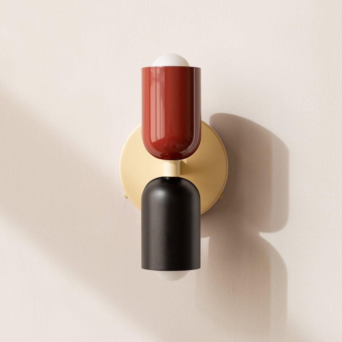 Two-Head LED Wall Sconce With Modern Minimalist Cylinder Design