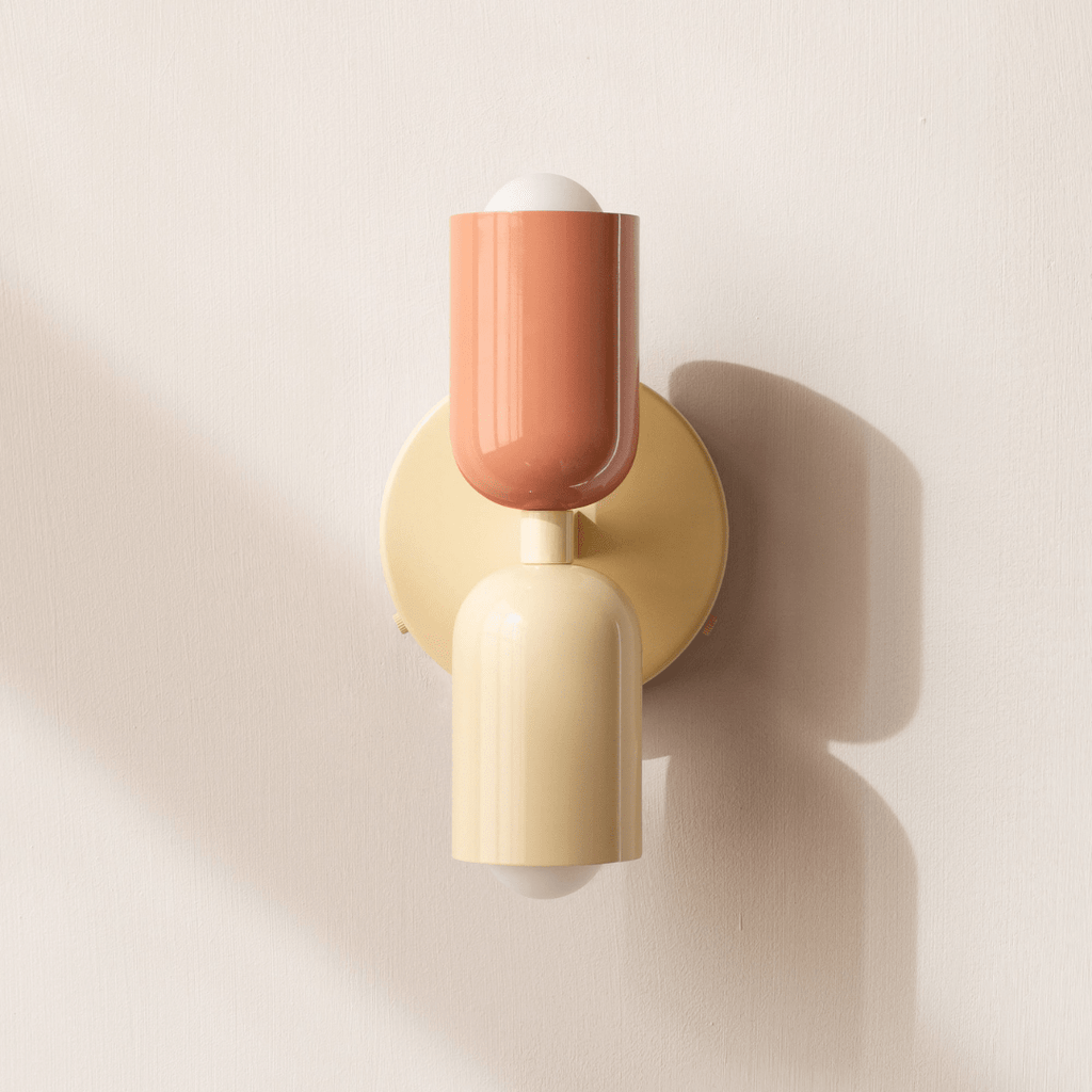 Two-Head LED Wall Sconce With Modern Minimalist Cylinder Design