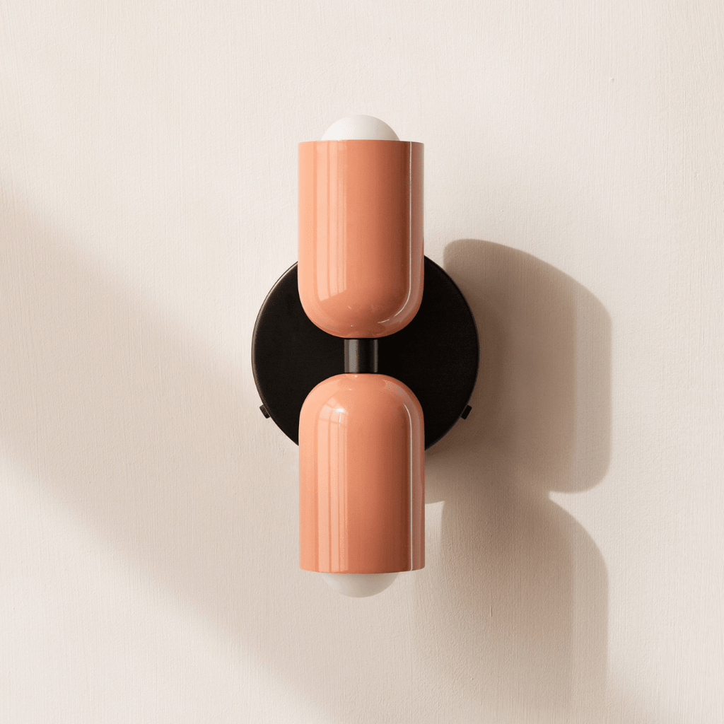 Two-Head LED Wall Sconce With Modern Minimalist Cylinder Design
