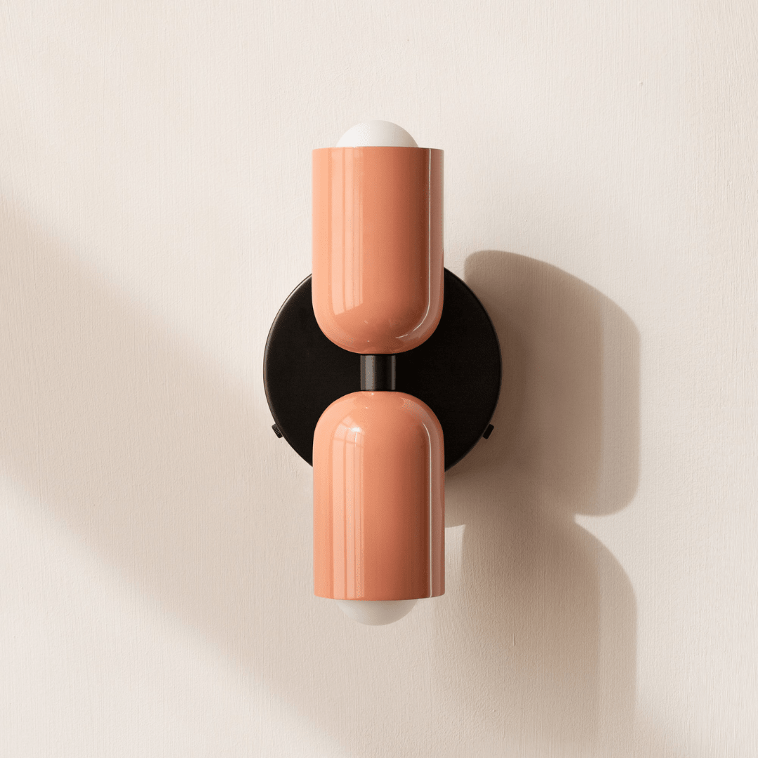 Two-Head LED Wall Sconce With Modern Minimalist Cylinder Design
