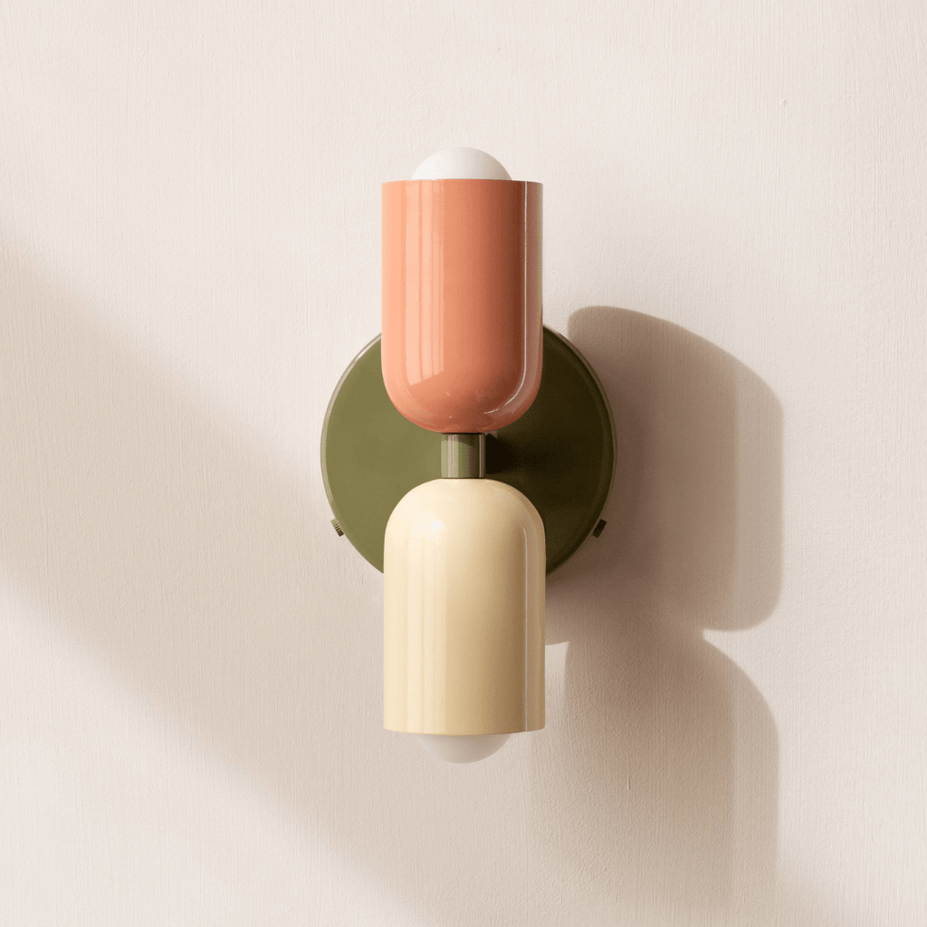 Two-Head LED Wall Sconce With Modern Minimalist Cylinder Design