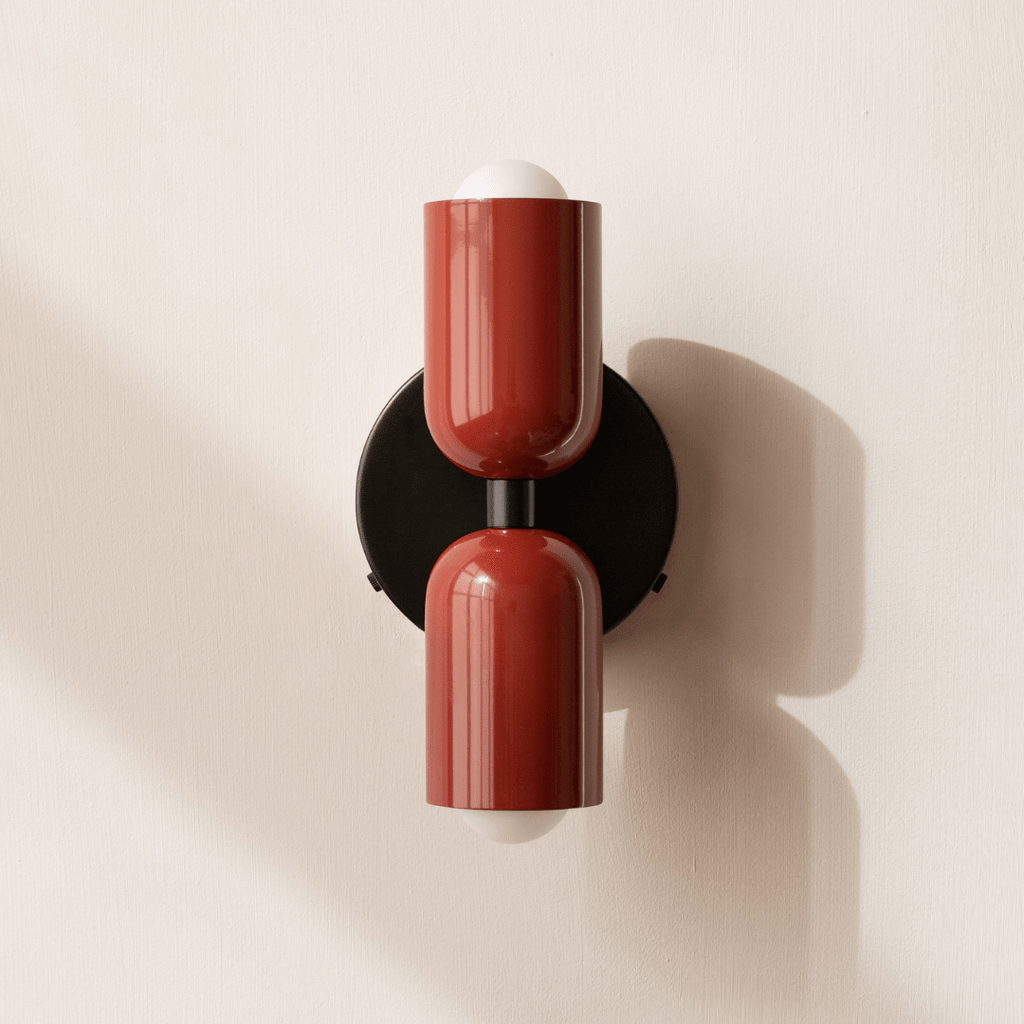 Two-Head LED Wall Sconce With Modern Minimalist Cylinder Design