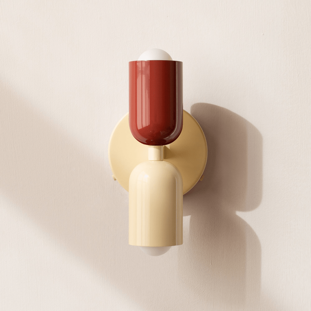 Two-Head LED Wall Sconce With Modern Minimalist Cylinder Design