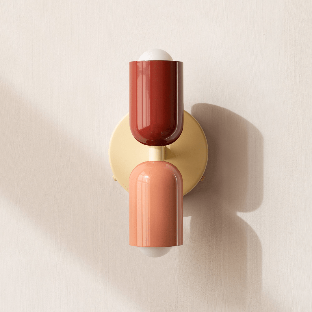 Two-Head LED Wall Sconce With Modern Minimalist Cylinder Design