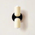 Two Light LED Wall Fixture With Cylindrical Metal Design