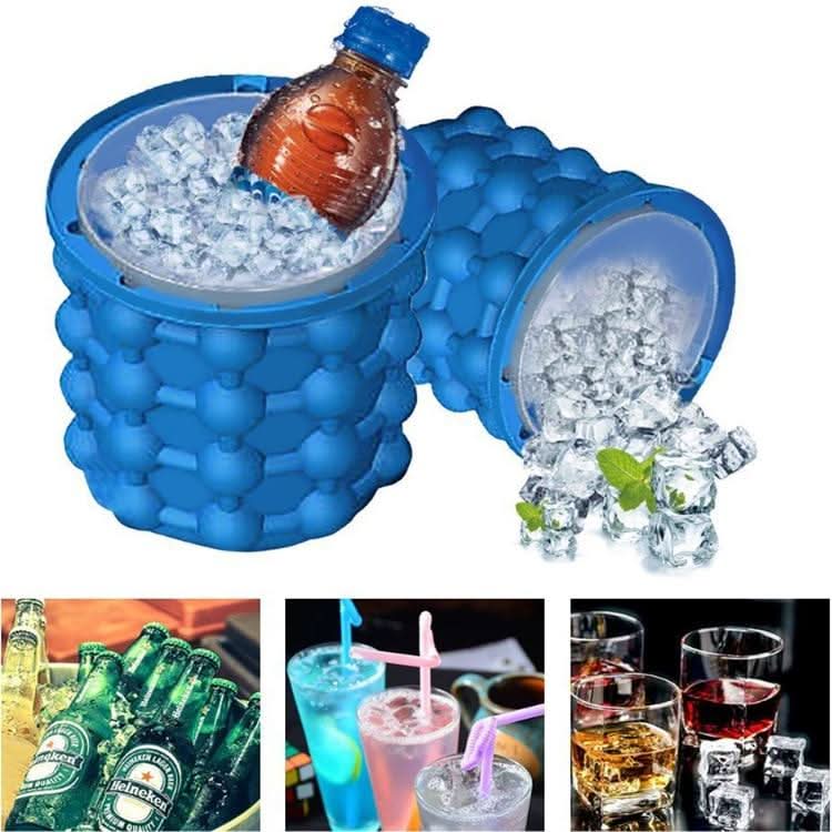 ChillCube 2-In-1 Compact Silicone Ice Tray and Cooler for Small Freezers