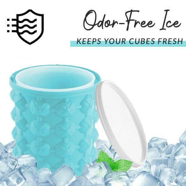 ChillCube 2-In-1 Compact Silicone Ice Tray and Cooler for Small Freezers