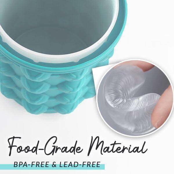 ChillCube 2-In-1 Compact Silicone Ice Tray and Cooler for Small Freezers
